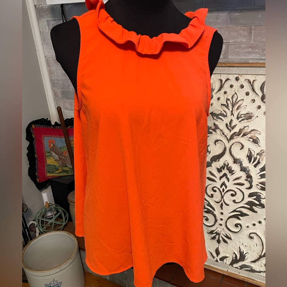 MUD PIE womens shirt‎ size medium orange